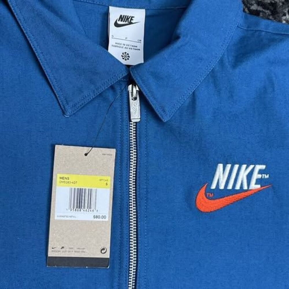 BRAND NEW NIKE MENS BOWLING SHIRT SIZE MEDIUM BlUE - Picture 2 of 5